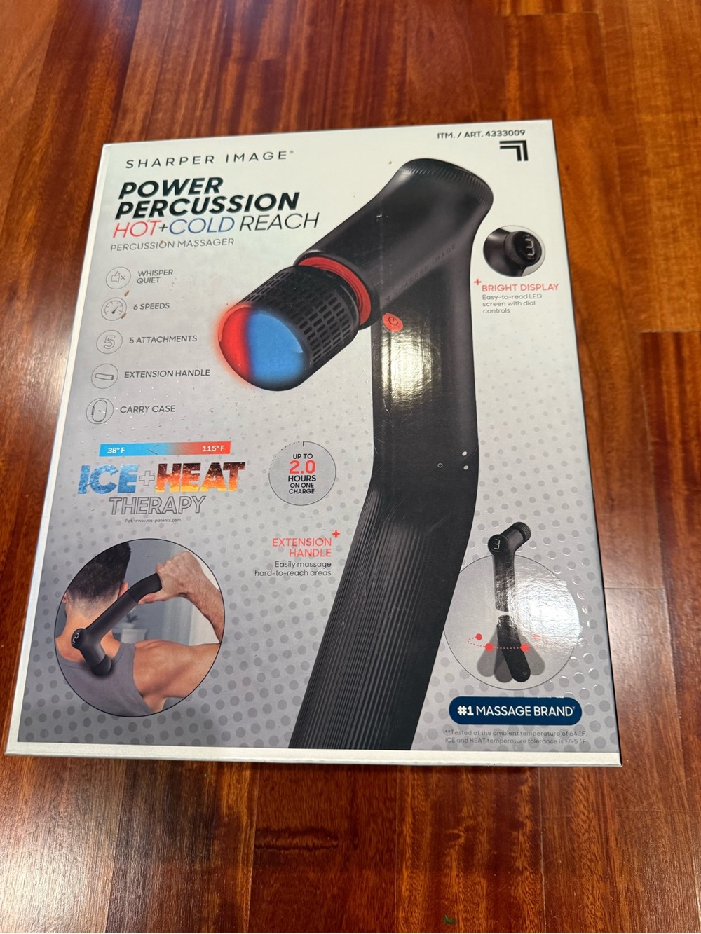 Sharper Image Hot + Cold Reach Percussion Massager - NIB